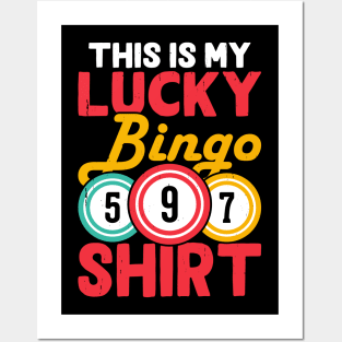 This Is My Lucky Bingo Shirt  T shirt For Women Posters and Art